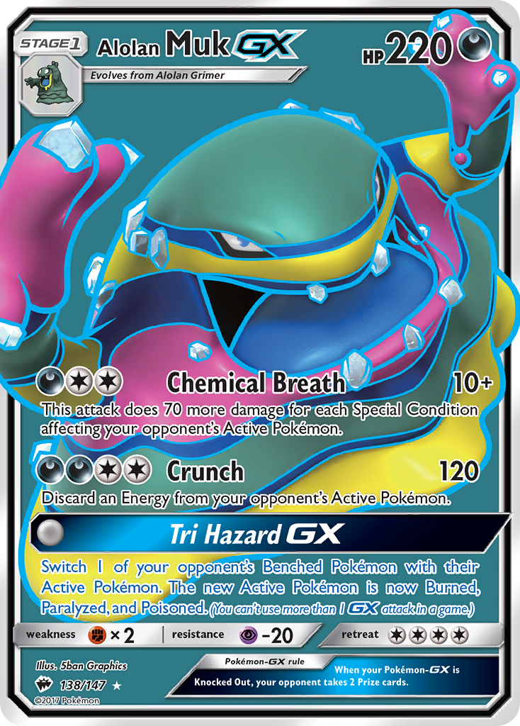 Alolan Muk GX (138/147) [Sun & Moon: Burning Shadows] - Evolution TCG