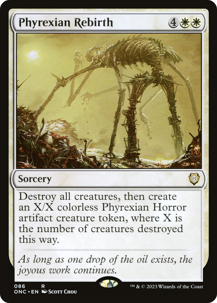 Phyrexian Rebirth [Phyrexia: All Will Be One Commander] - Evolution TCG