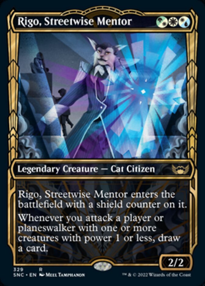 Rigo, Streetwise Mentor (Showcase Golden Age) [Streets of New Capenna] - Evolution TCG