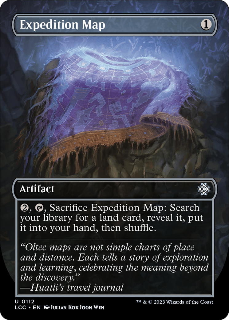 Expedition Map (Borderless) [The Lost Caverns of Ixalan Commander] - Evolution TCG