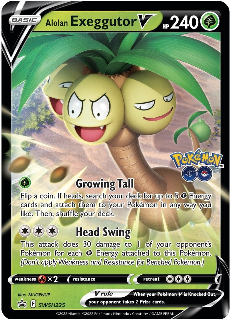 Alolan Exeggutor V (SWSH225) (Jumbo Card) [Sword & Shield: Black Star Promos] - Evolution TCG