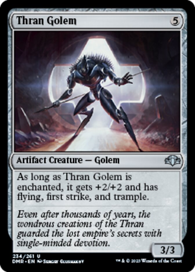 Thran Golem [Dominaria Remastered] - Evolution TCG