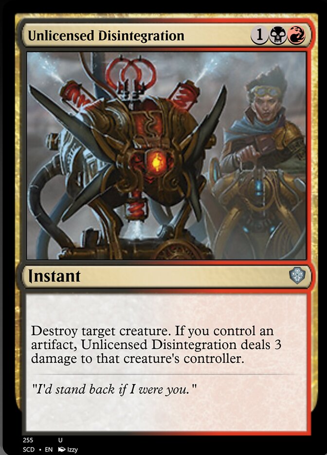 Unlicensed Disintegration [Starter Commander Decks] - Evolution TCG