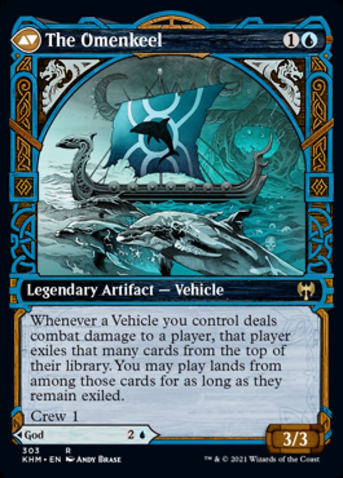 Cosima, God of the Voyage // The Omenkeel (Showcase) [Kaldheim] - Evolution TCG
