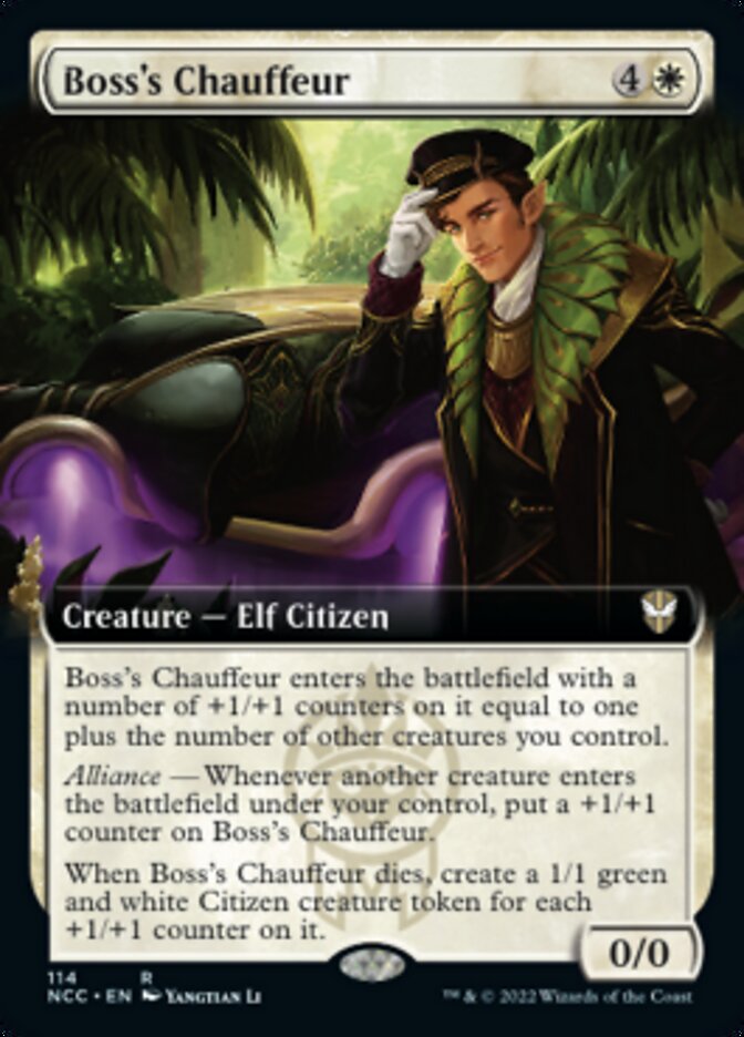 Boss's Chauffeur (Extended Art) [Streets of New Capenna Commander] - Evolution TCG