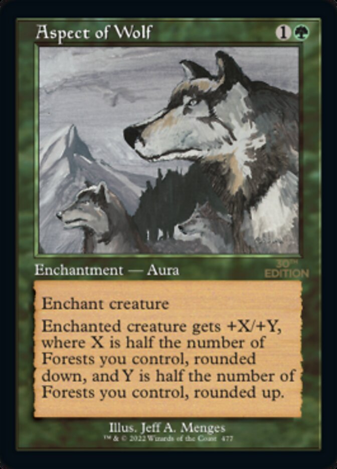 Aspect of Wolf (Retro) [30th Anniversary Edition] - Evolution TCG