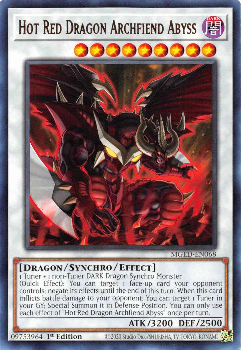 Hot Red Dragon Archfiend Abyss [MGED-EN068] Rare - Evolution TCG