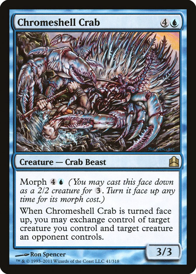 Chromeshell Crab [Commander 2011] - Evolution TCG