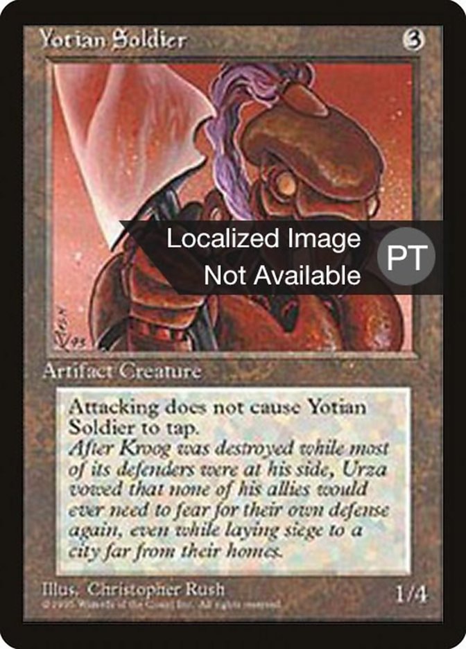 Yotian Soldier [Fourth Edition (Foreign Black Border)] - Evolution TCG