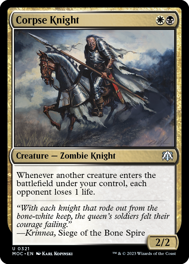 Corpse Knight [March of the Machine Commander] - Evolution TCG