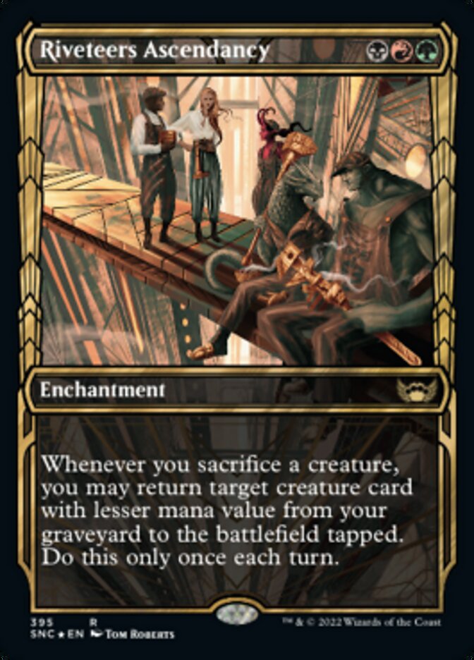 Riveteers Ascendancy (Showcase Golden Age Gilded Foil) [Streets of New Capenna] - Evolution TCG