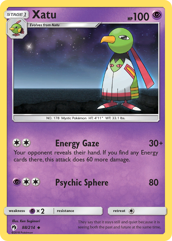 Xatu (88/214) [Sun & Moon: Lost Thunder] - Evolution TCG