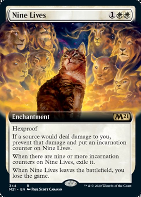 Nine Lives (Extended Art) [Core Set 2021] - Evolution TCG