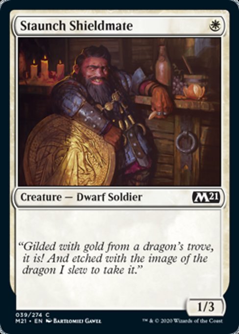 Staunch Shieldmate [Core Set 2021] - Evolution TCG