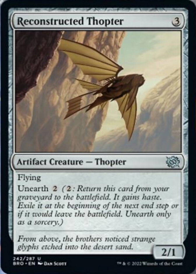 Reconstructed Thopter [The Brothers' War] - Evolution TCG