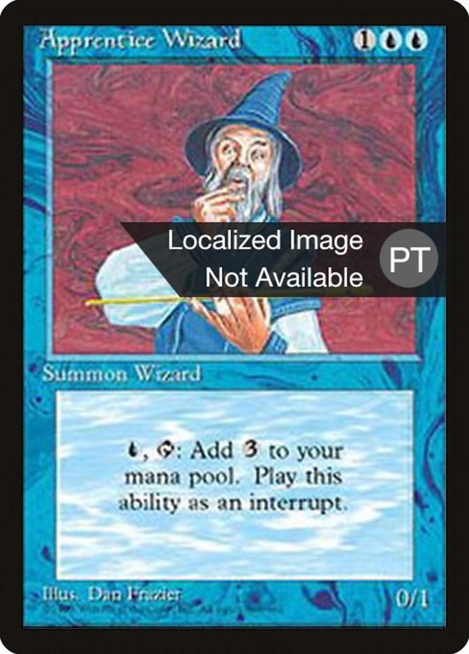 Apprentice Wizard [Fourth Edition (Foreign Black Border)] - Evolution TCG