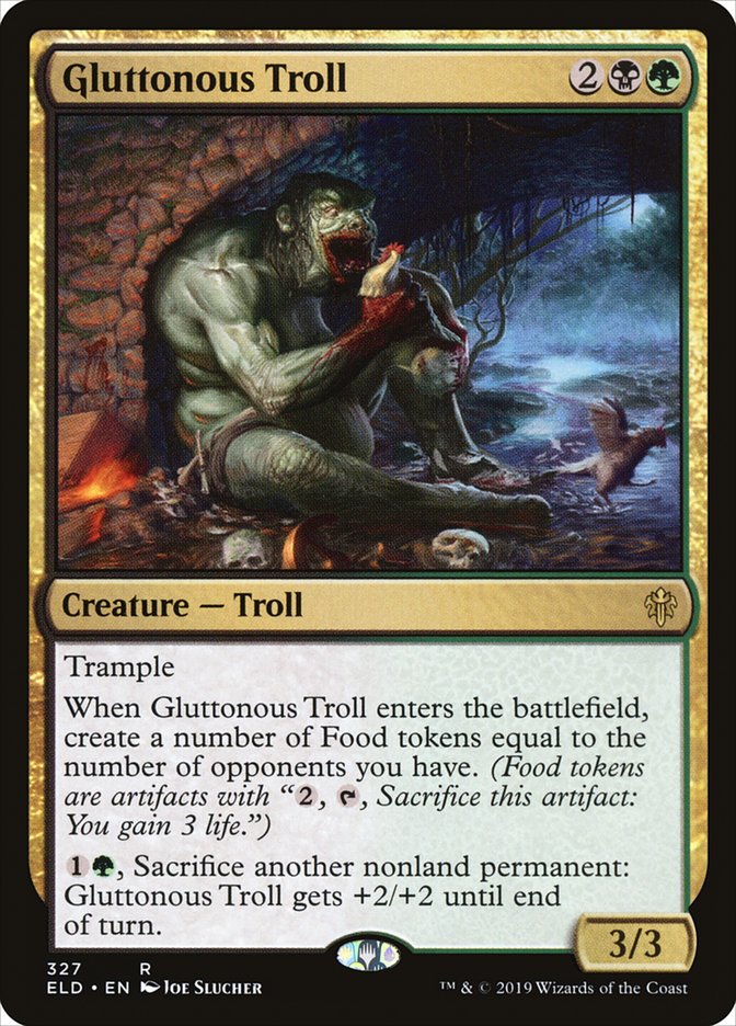 Gluttonous Troll [Throne of Eldraine] - Evolution TCG