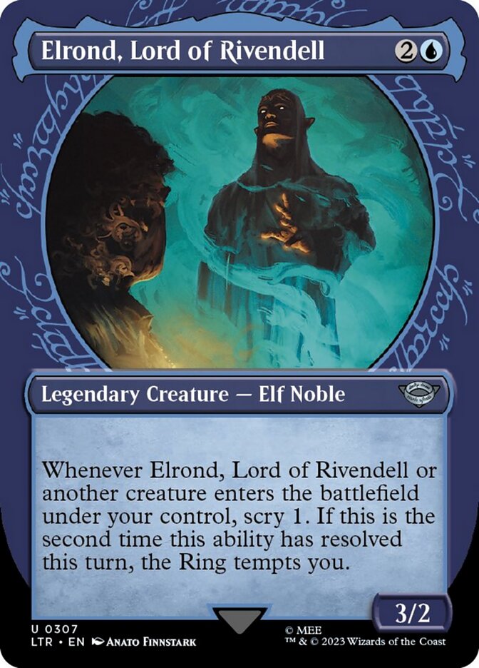 Elrond, Lord of Rivendell (Showcase Ring Frame) [The Lord of the Rings: Tales of Middle-Earth] - Evolution TCG