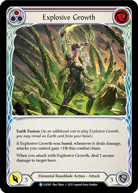 Explosive Growth (Red) [ELE067] (Tales of Aria)  1st Edition Normal - Evolution TCG