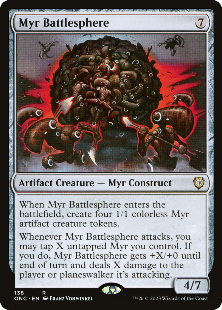 Myr Battlesphere [Phyrexia: All Will Be One Commander] - Evolution TCG