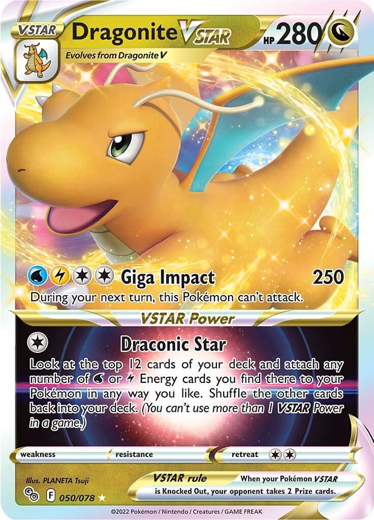 Dragonite VSTAR (050/078) [Pokémon GO] - Evolution TCG