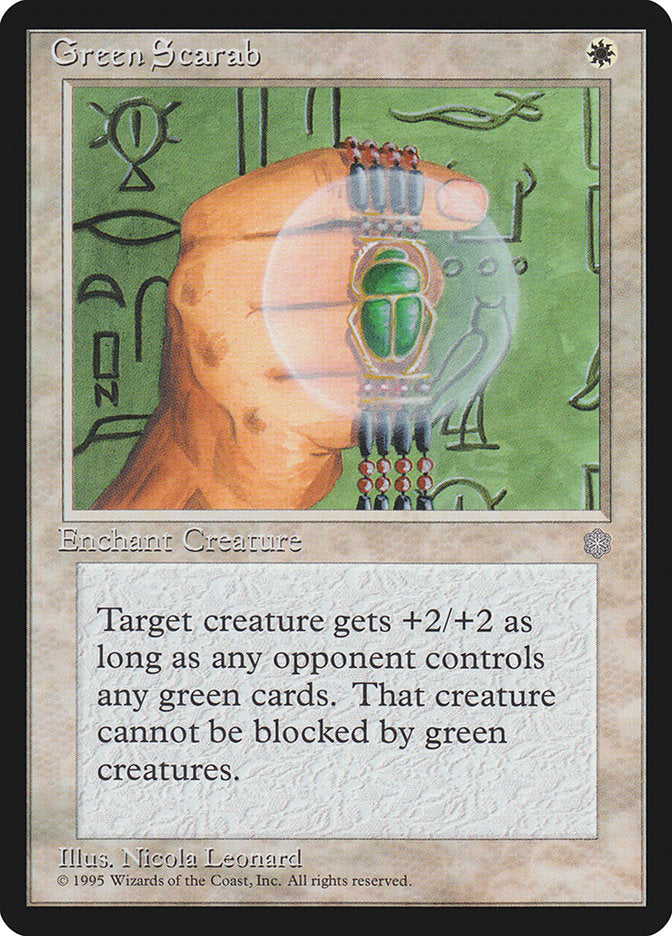 Green Scarab [Ice Age] - Evolution TCG