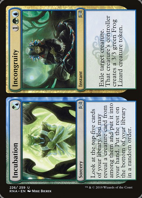 Incubation // Incongruity [Ravnica Allegiance] - Evolution TCG