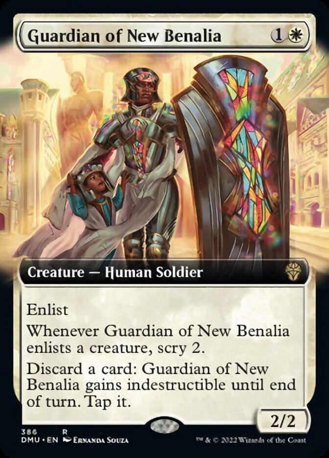 Guardian of New Benalia (Extended Art) [Dominaria United] - Evolution TCG