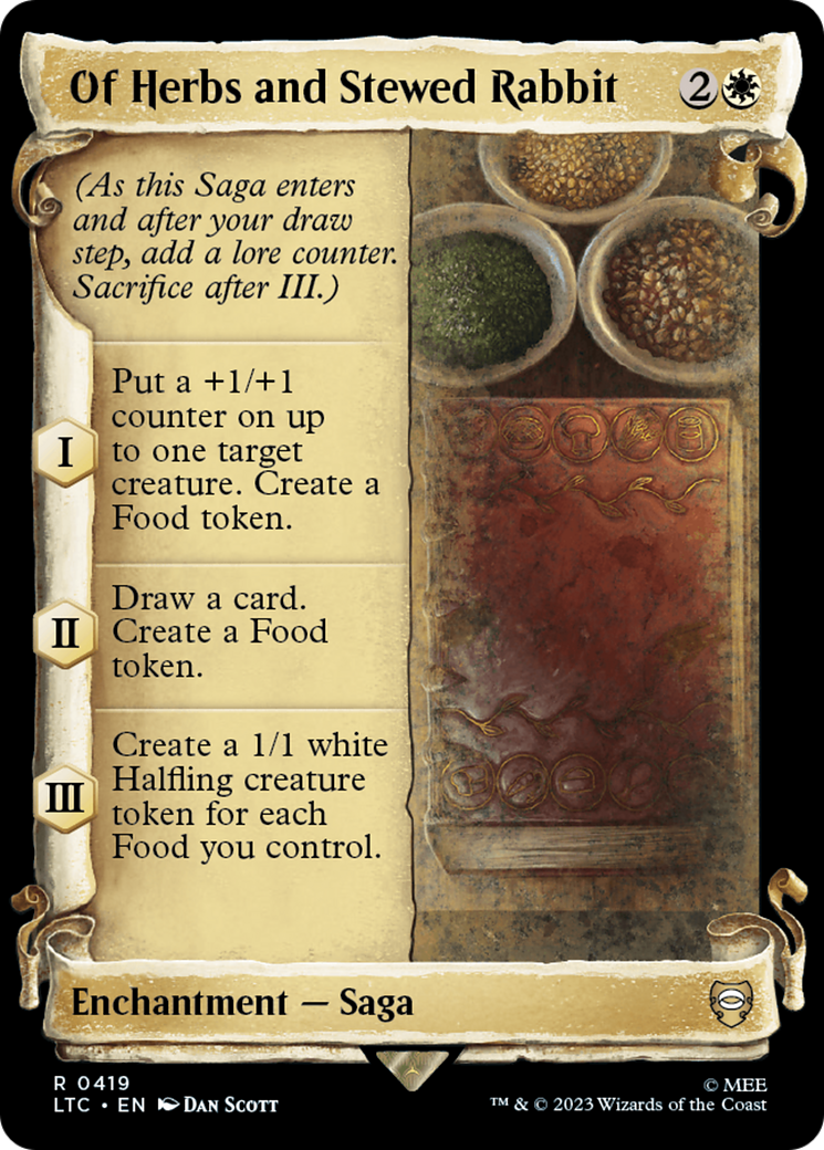 Of Herbs and Stewed Rabbit [The Lord of the Rings: Tales of Middle-Earth Commander Showcase Scrolls] - Evolution TCG