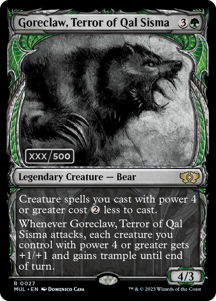 Goreclaw, Terror of Qal Sisma (Serialized) [Multiverse Legends] - Evolution TCG