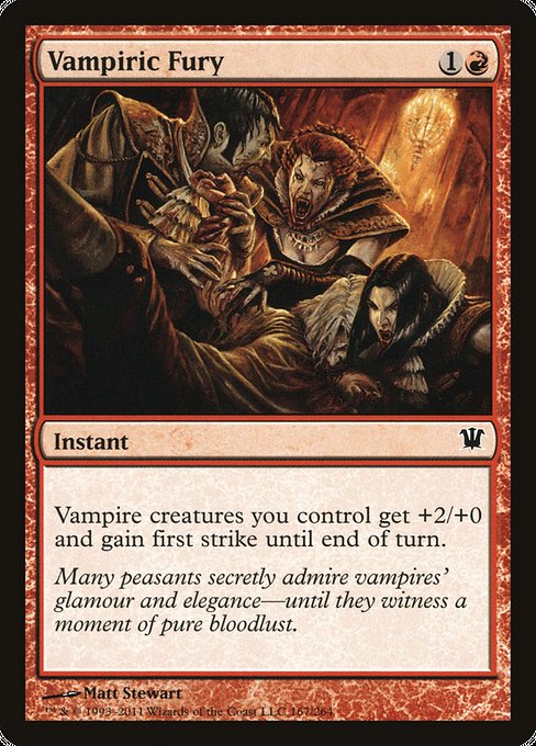 Vampiric Fury [Innistrad] - Evolution TCG