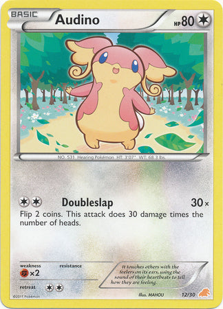 Audino (12/30) [Black & White: Trainer Kit - Excadrill] - Evolution TCG