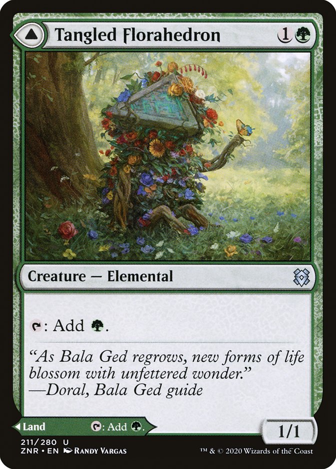 Tangled Florahedron // Tangled Vale [Zendikar Rising] - Evolution TCG