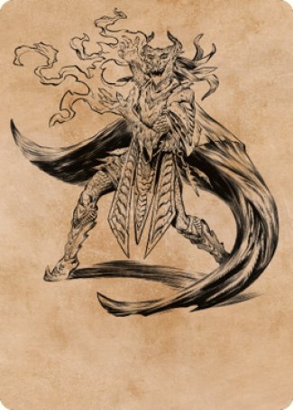 Livaan, Cultist of Tiamat Art Card [Commander Legends: Battle for Baldur's Gate Art Series] - Evolution TCG