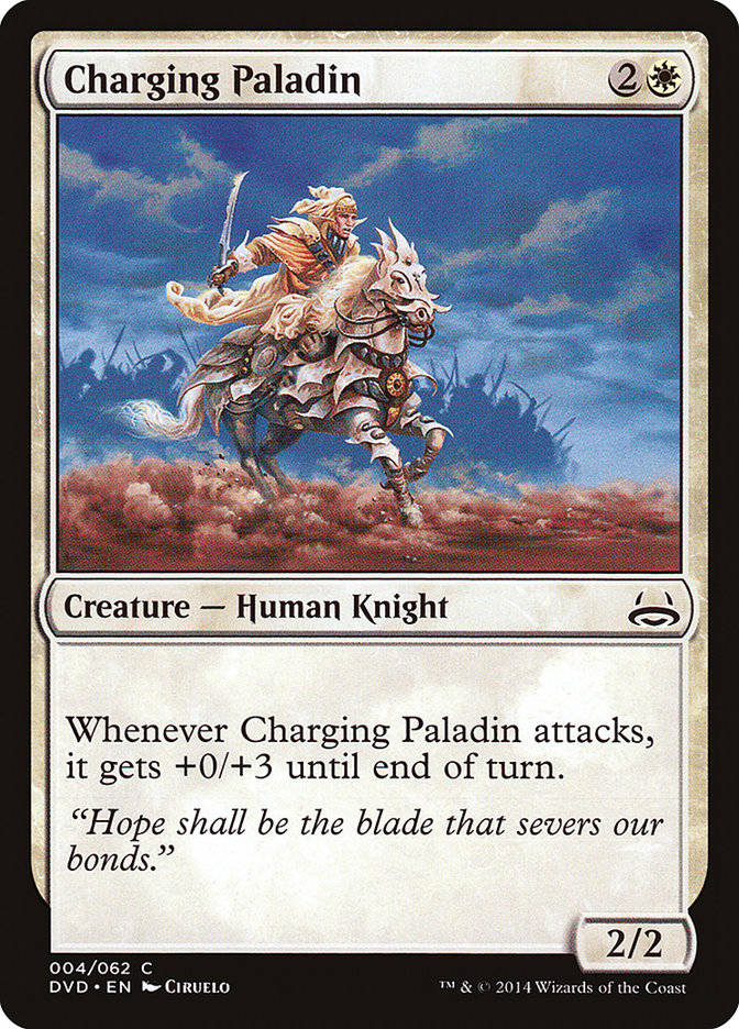 Charging Paladin (Divine vs. Demonic) [Duel Decks Anthology] - Evolution TCG