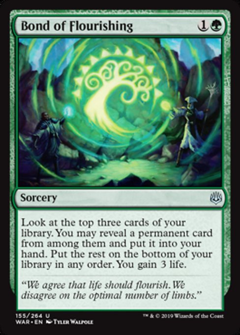 Bond of Flourishing [War of the Spark] - Evolution TCG