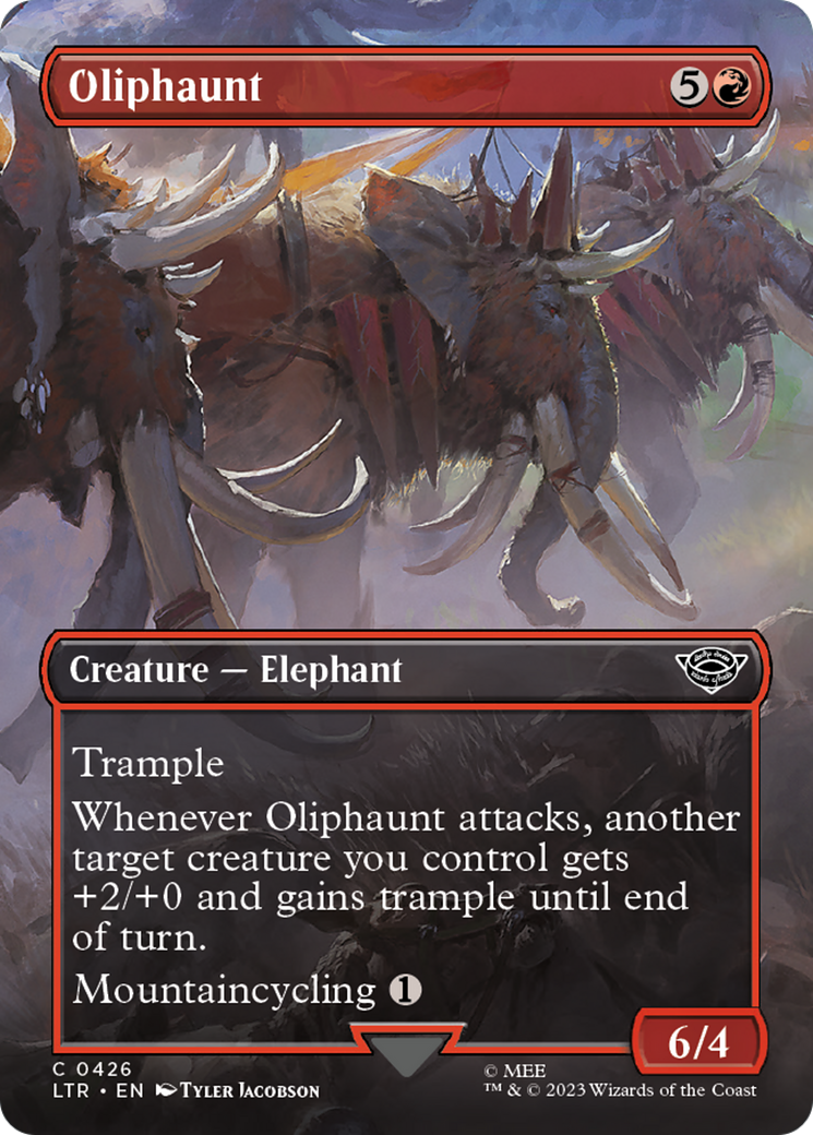 Oliphaunt (Borderless Alternate Art) [The Lord of the Rings: Tales of Middle-Earth] - Evolution TCG