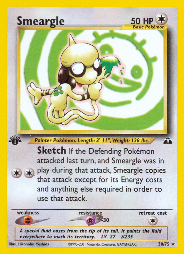 Smeargle (30/75) [Neo Discovery 1st Edition] - Evolution TCG