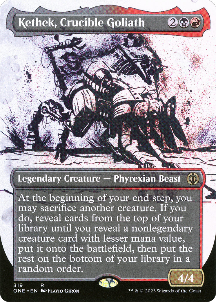 Kethek, Crucible Goliath (Borderless Ichor) [Phyrexia: All Will Be One] - Evolution TCG