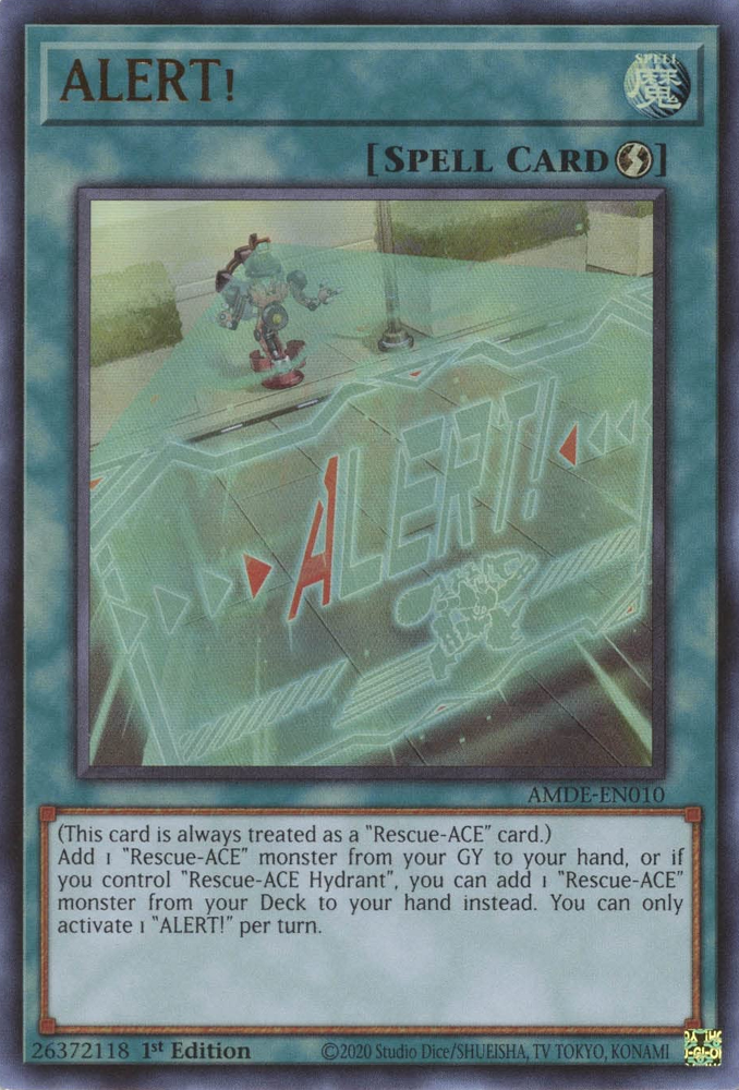 ALERT! [AMDE-EN010] Ultra Rare - Evolution TCG