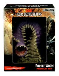 D&D Icons of the Realms: set 15 Fangs and Talons Purple Worm Premium Set - Evolution TCG