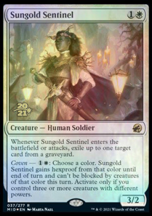 Sungold Sentinel [Innistrad: Midnight Hunt Prerelease Promos] - Evolution TCG