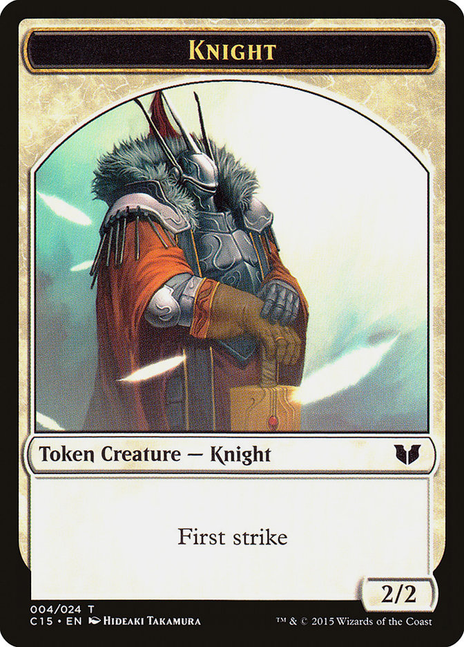 Knight (004) // Elemental Shaman Double-Sided Token [Commander 2015 Tokens] - Evolution TCG