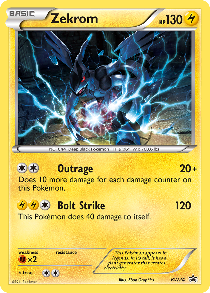 Zekrom (BW24) [Black & White: Black Star Promos] - Evolution TCG