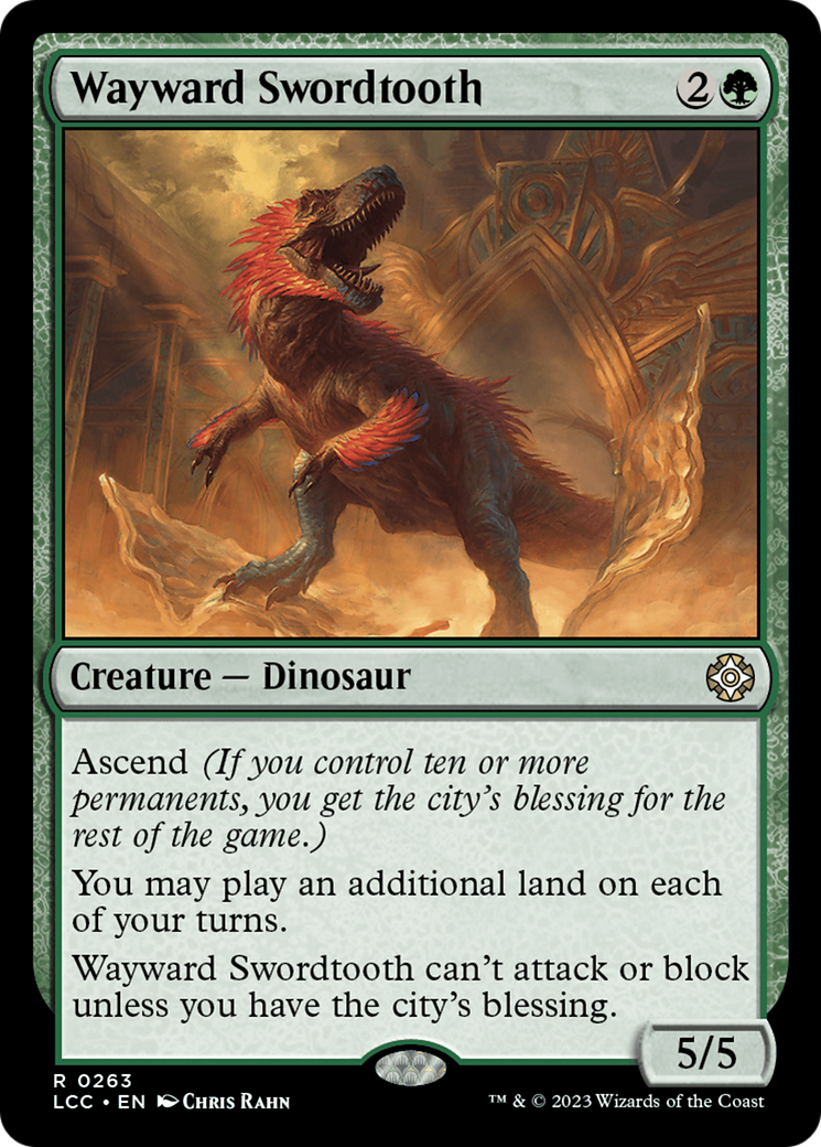 Wayward Swordtooth [The Lost Caverns of Ixalan Commander] - Evolution TCG