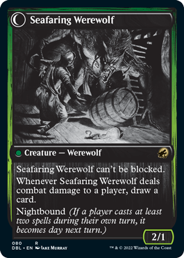 Suspicious Stowaway // Seafaring Werewolf [Innistrad: Double Feature] - Evolution TCG