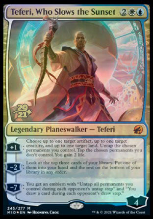 Teferi, Who Slows the Sunset [Innistrad: Midnight Hunt Prerelease Promos] - Evolution TCG