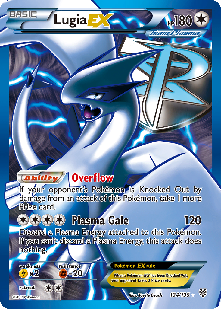 Lugia EX (134/135) [Black & White: Plasma Storm] - Evolution TCG