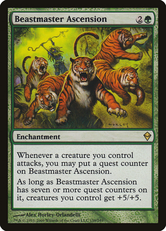 Beastmaster Ascension [Zendikar] - Evolution TCG | Evolution TCG