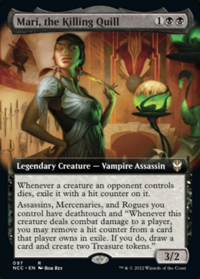 Mari, the Killing Quill (Extended Art) [Streets of New Capenna Commander] - Evolution TCG